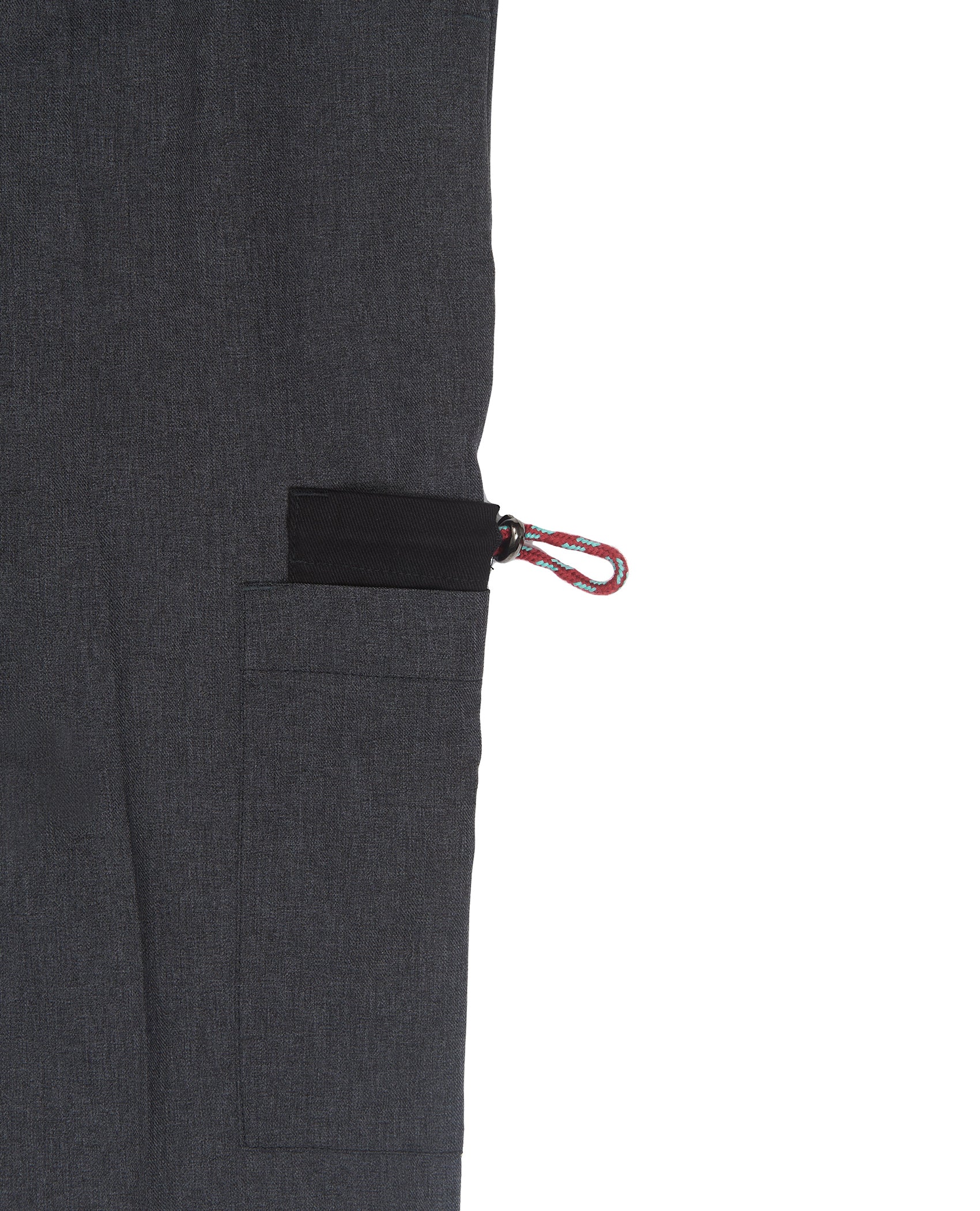 Grey One Pocket Casual Cinch Pant