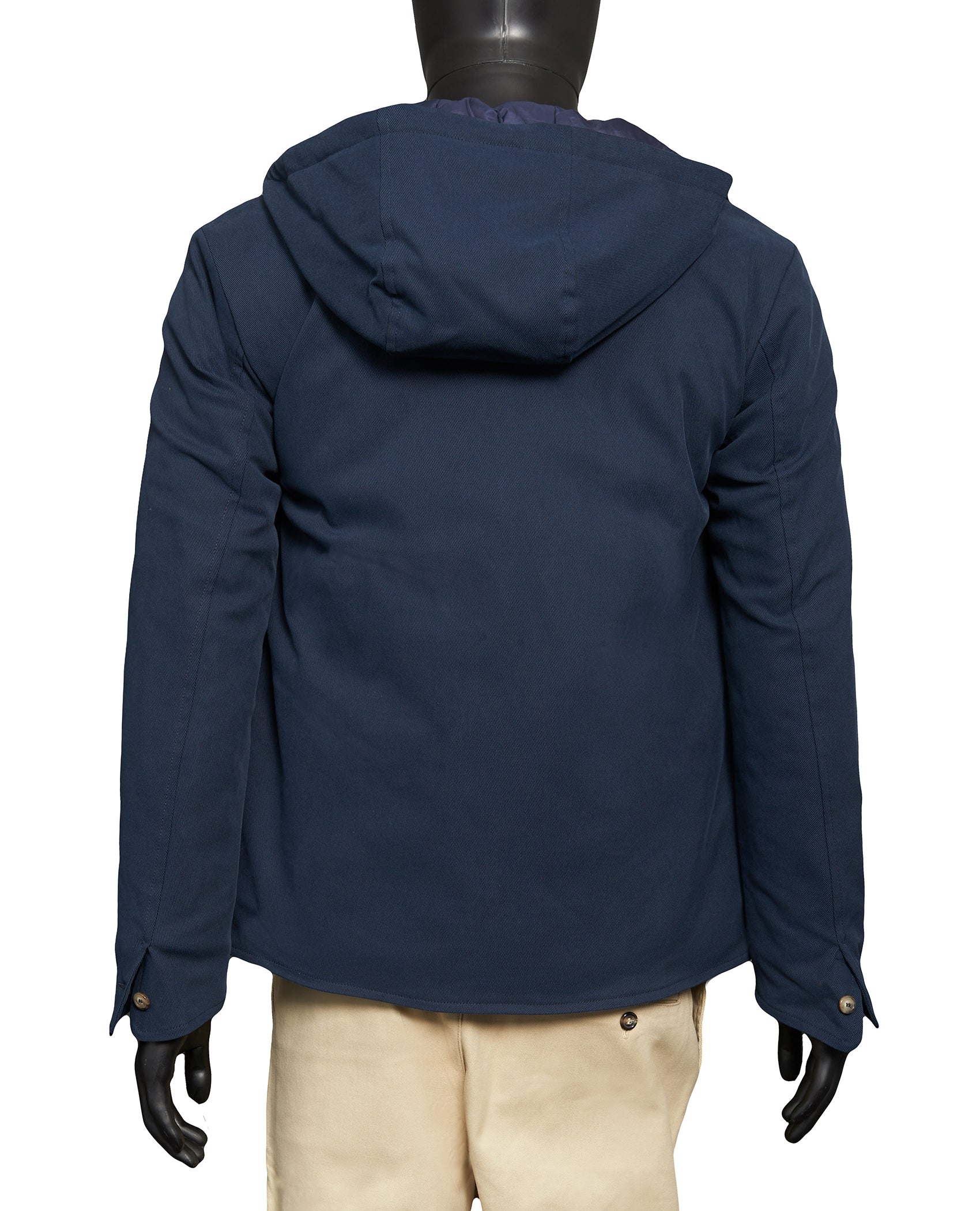 QUILTED 4-POCKET HOODED JACKET
