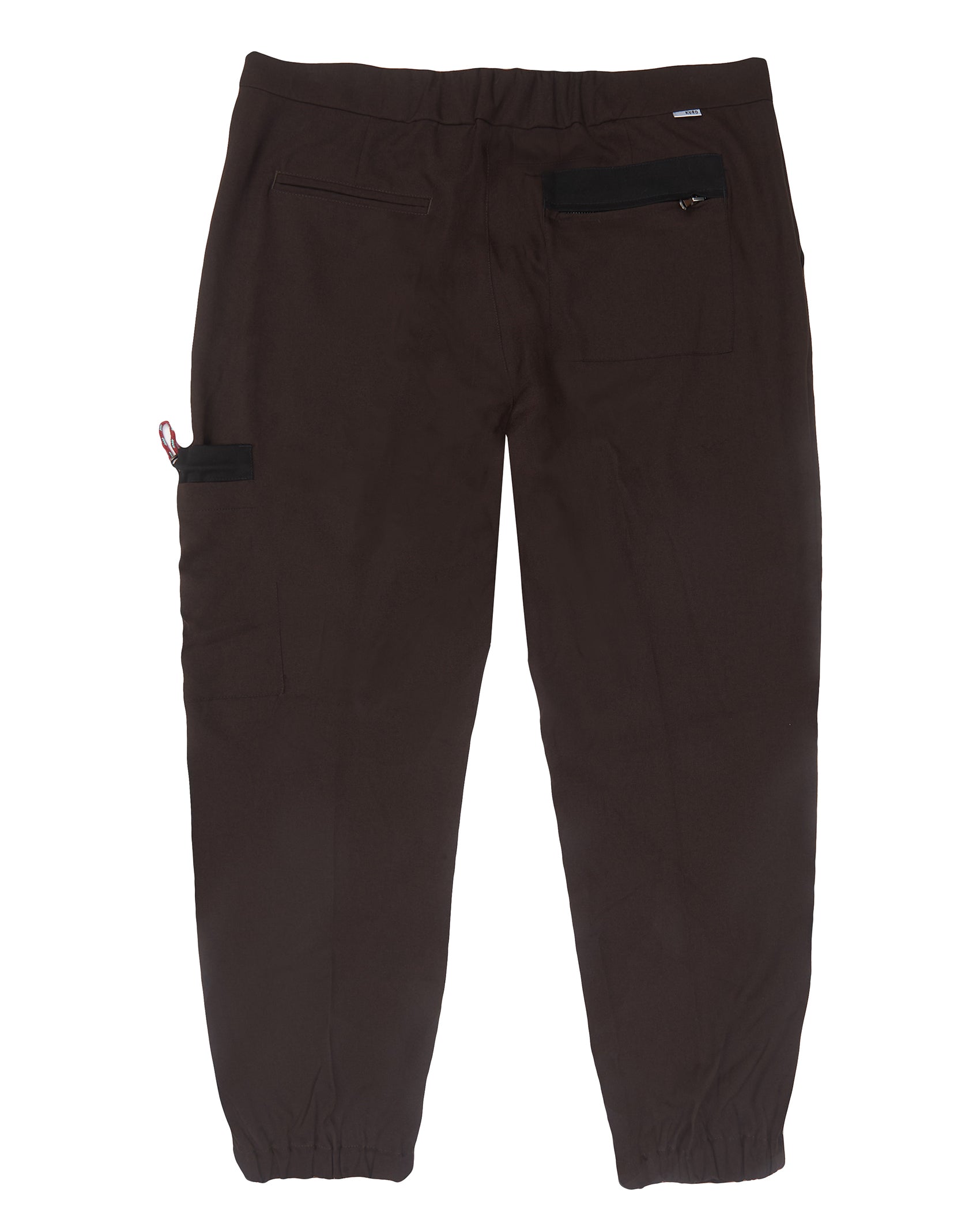Brown One Pocket Casual Cinch Pant