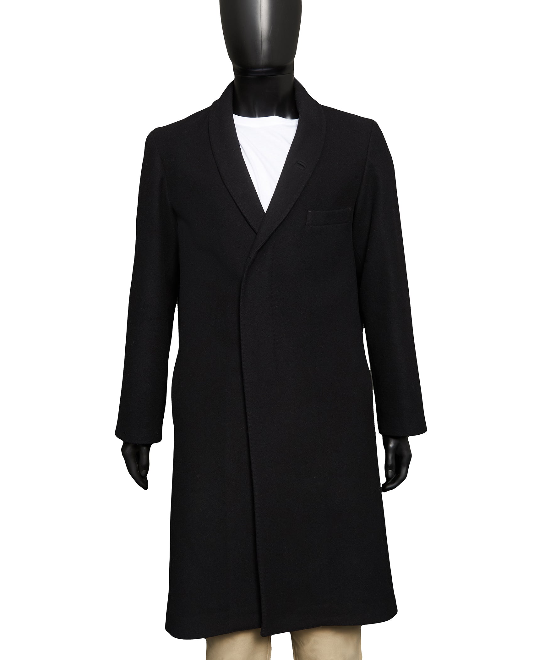 CONCEALED 2-BUTTON overcoat