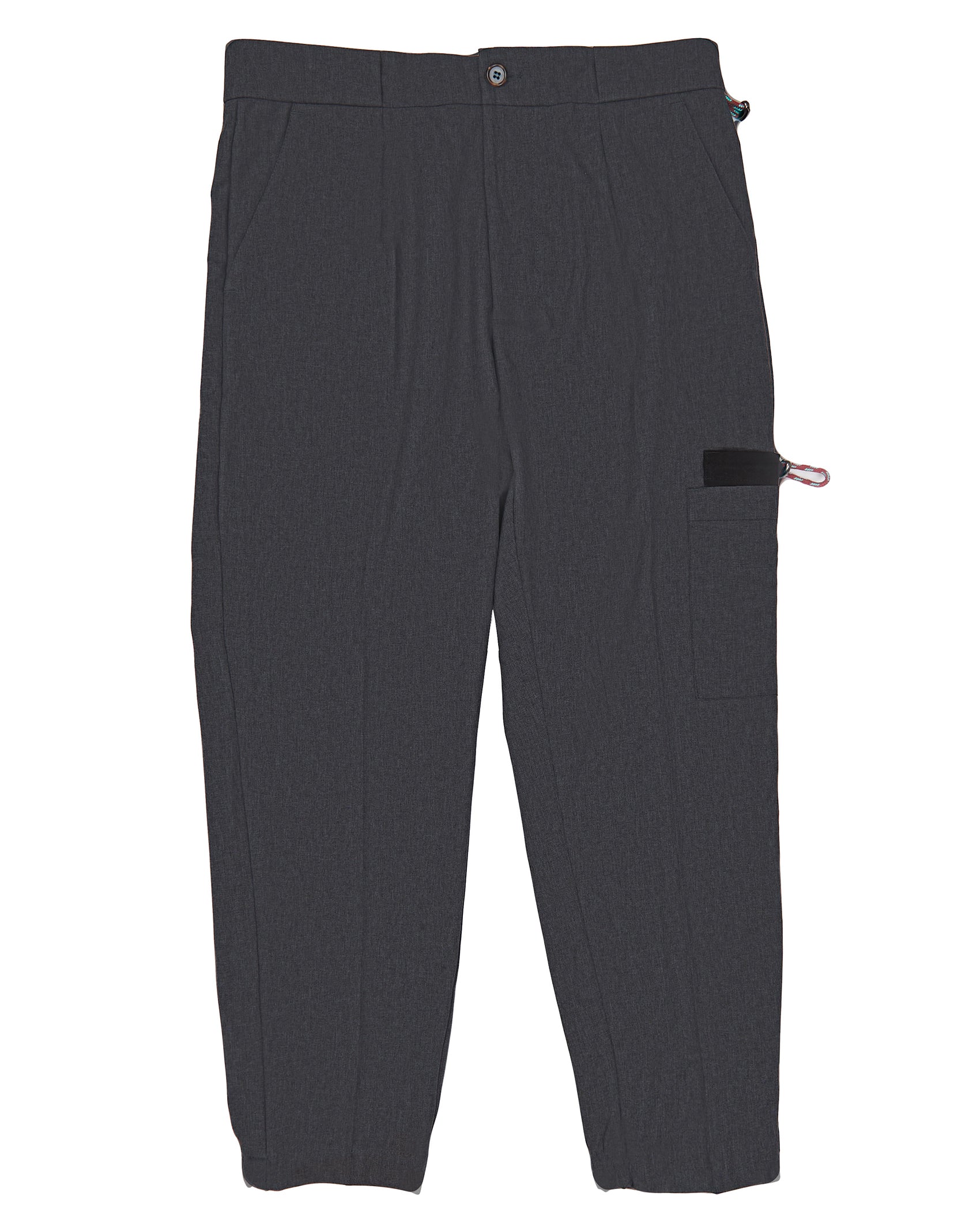 Grey One Pocket Casual Cinch Pant