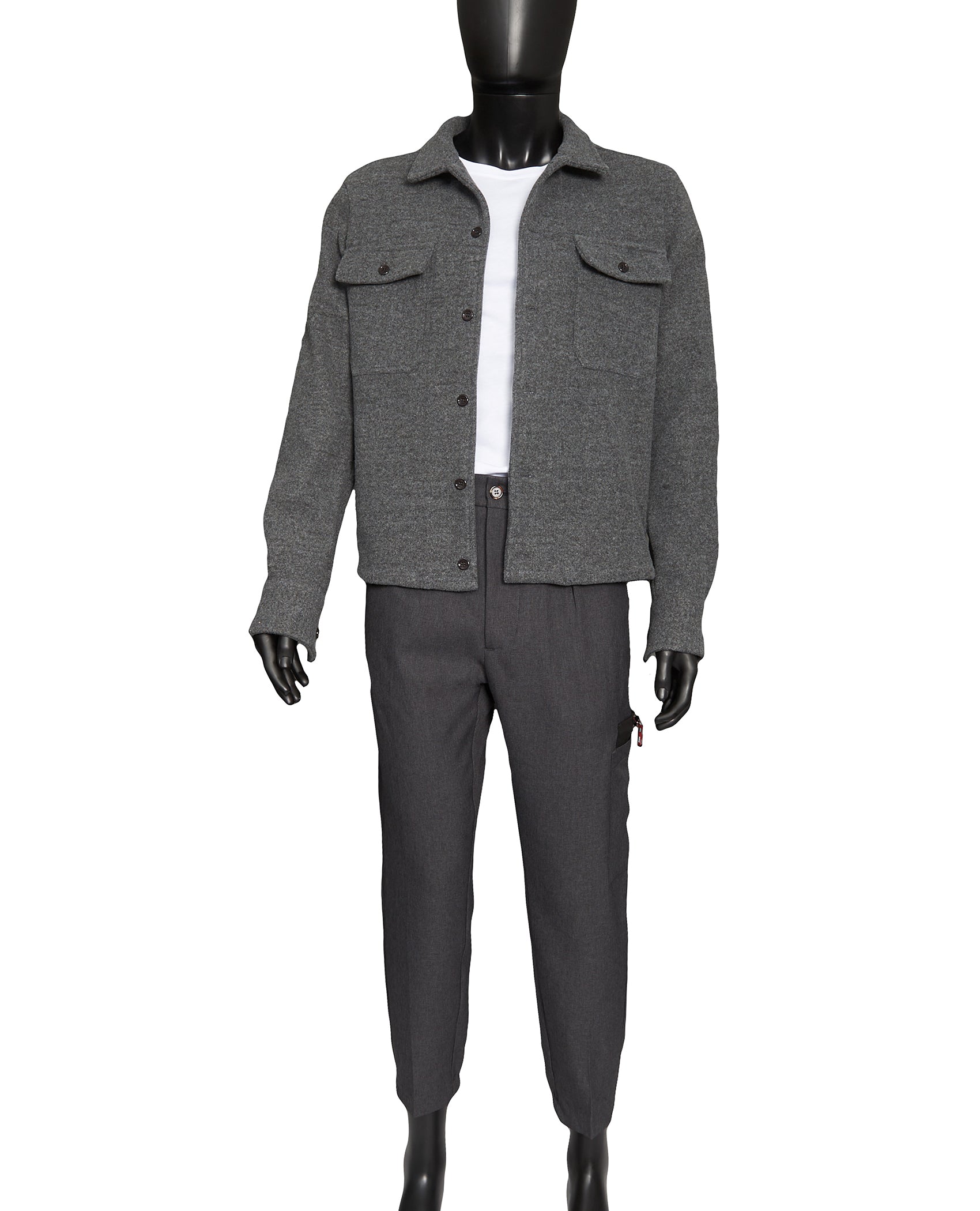 2-POCKET BUTTON-UP SHIRT JACKET