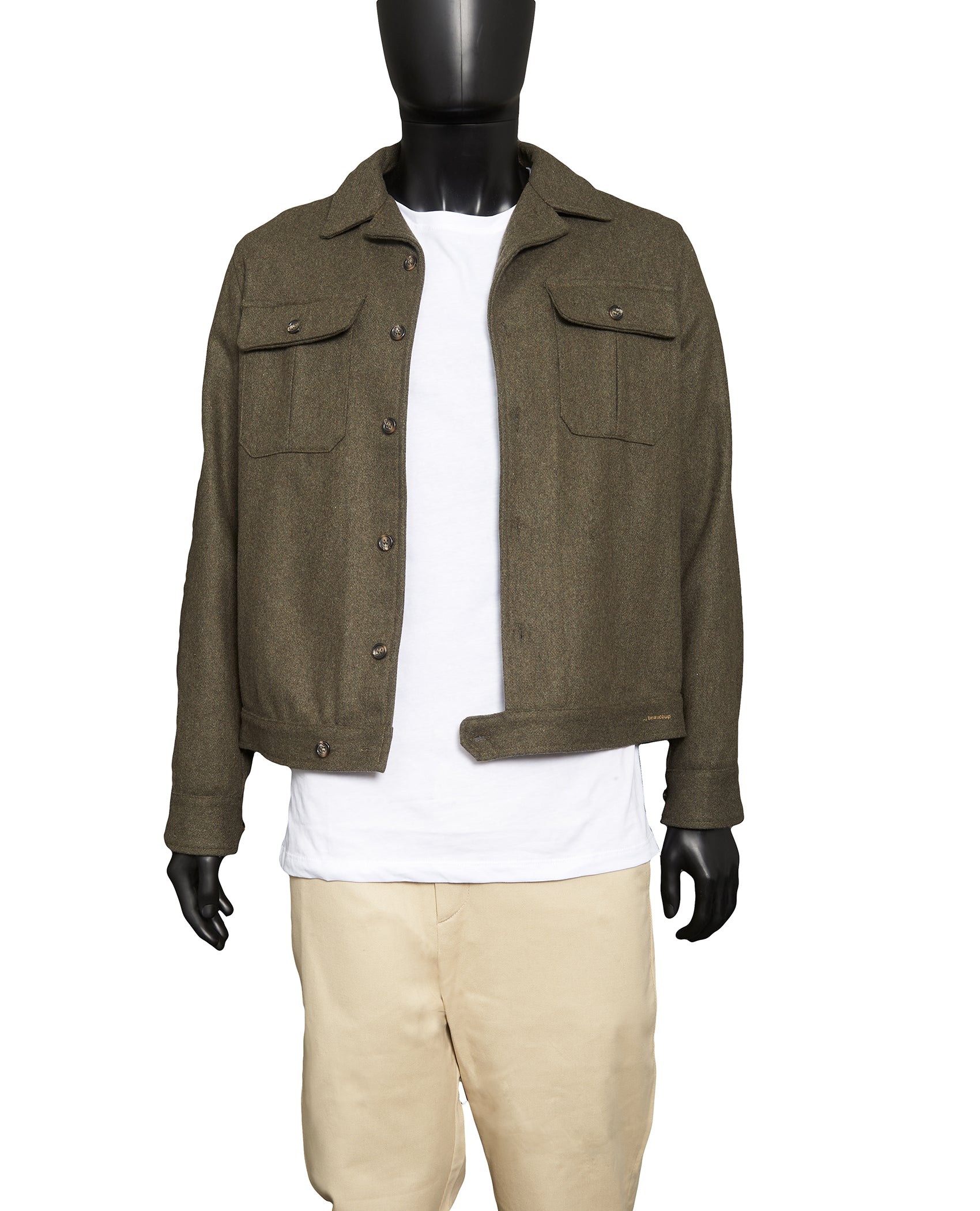 2-POCKET WOOL SHIRT JACKET