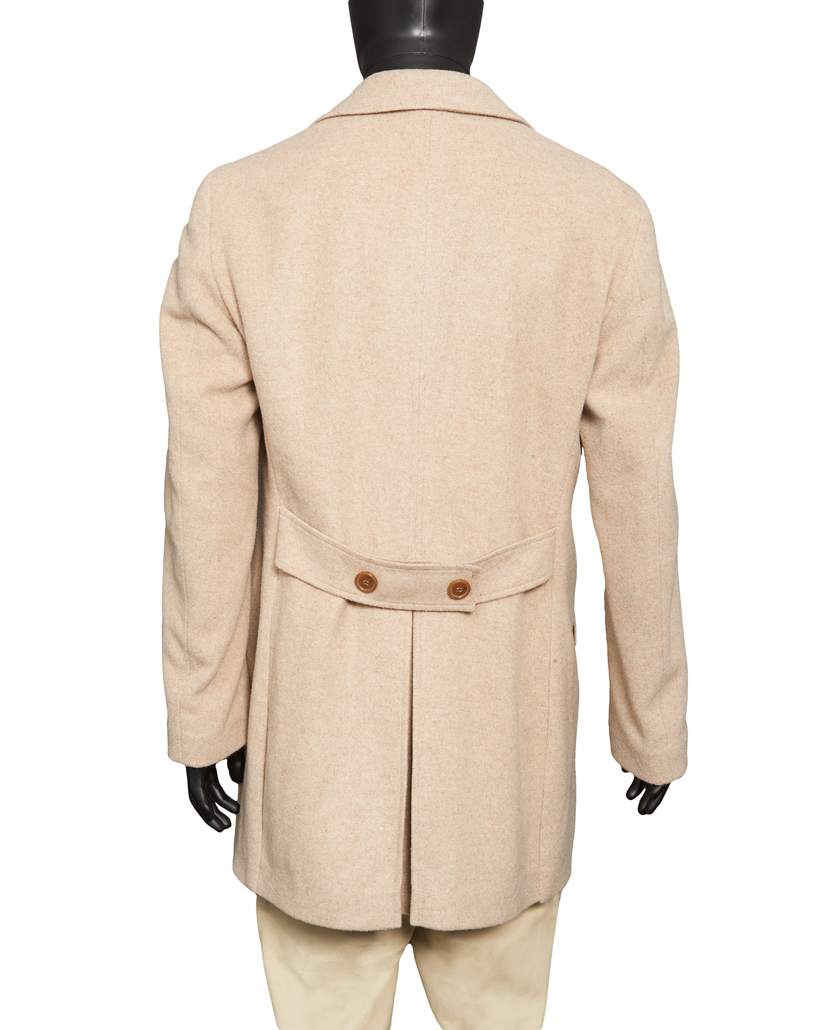 DOUBLE BREASTED WOOL  overcoat