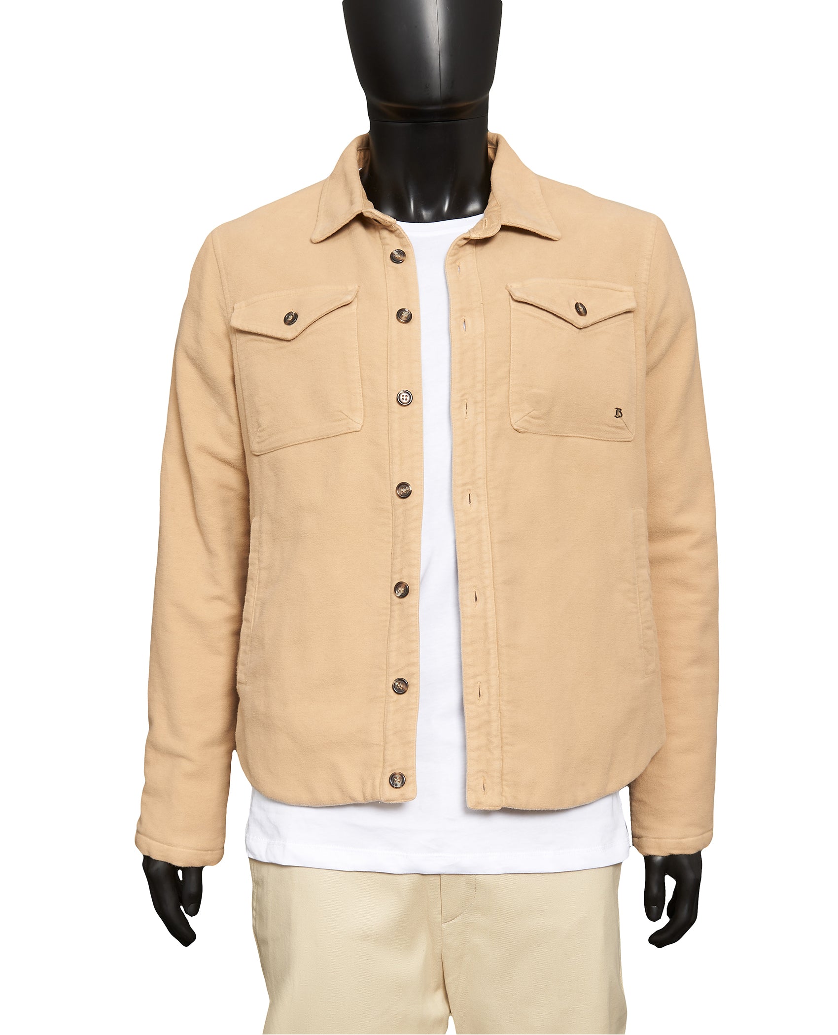 2-POCKET TAN SHIRT JACKET