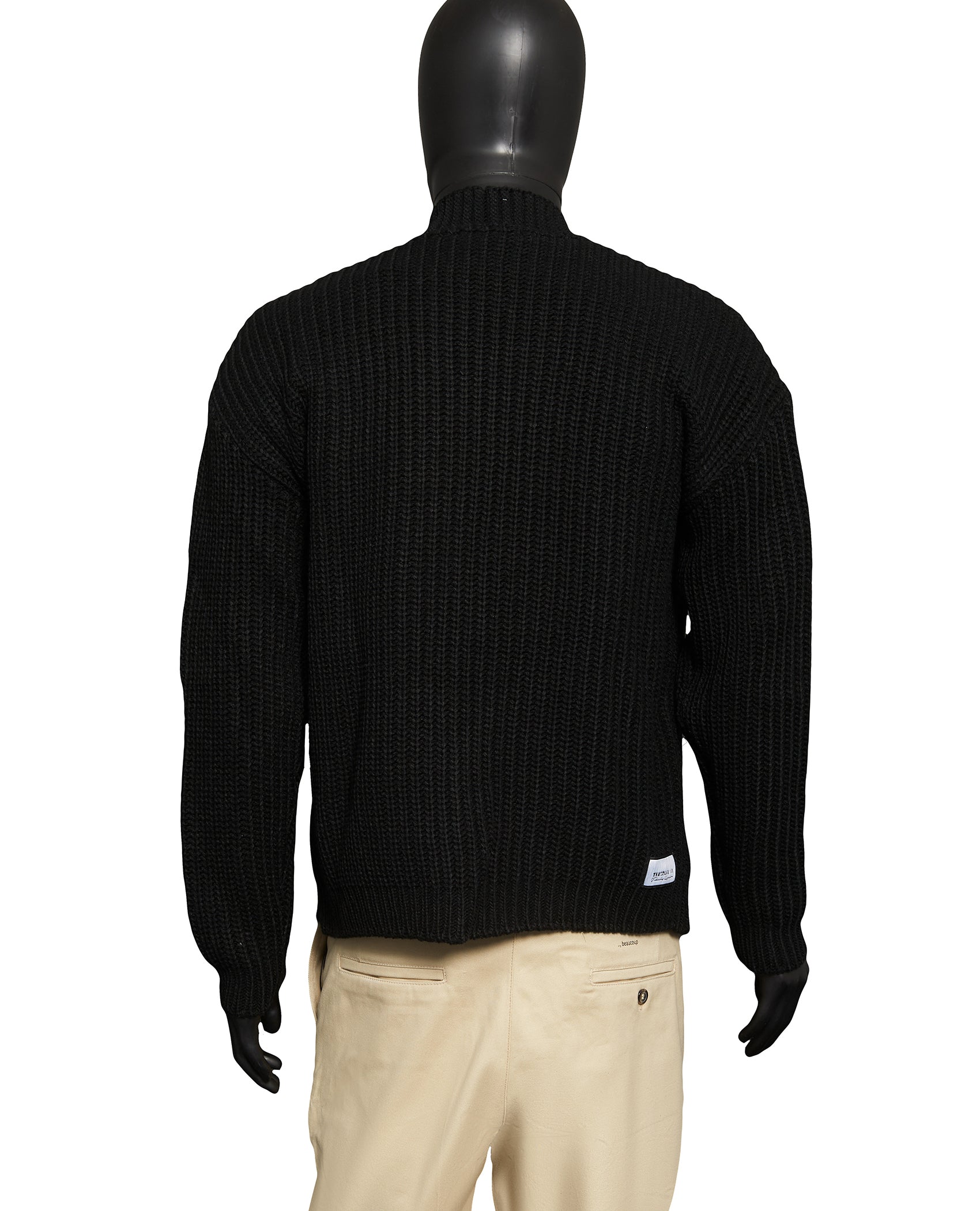 CHUNKY KNIT CARDIGAN WITH COLLAR