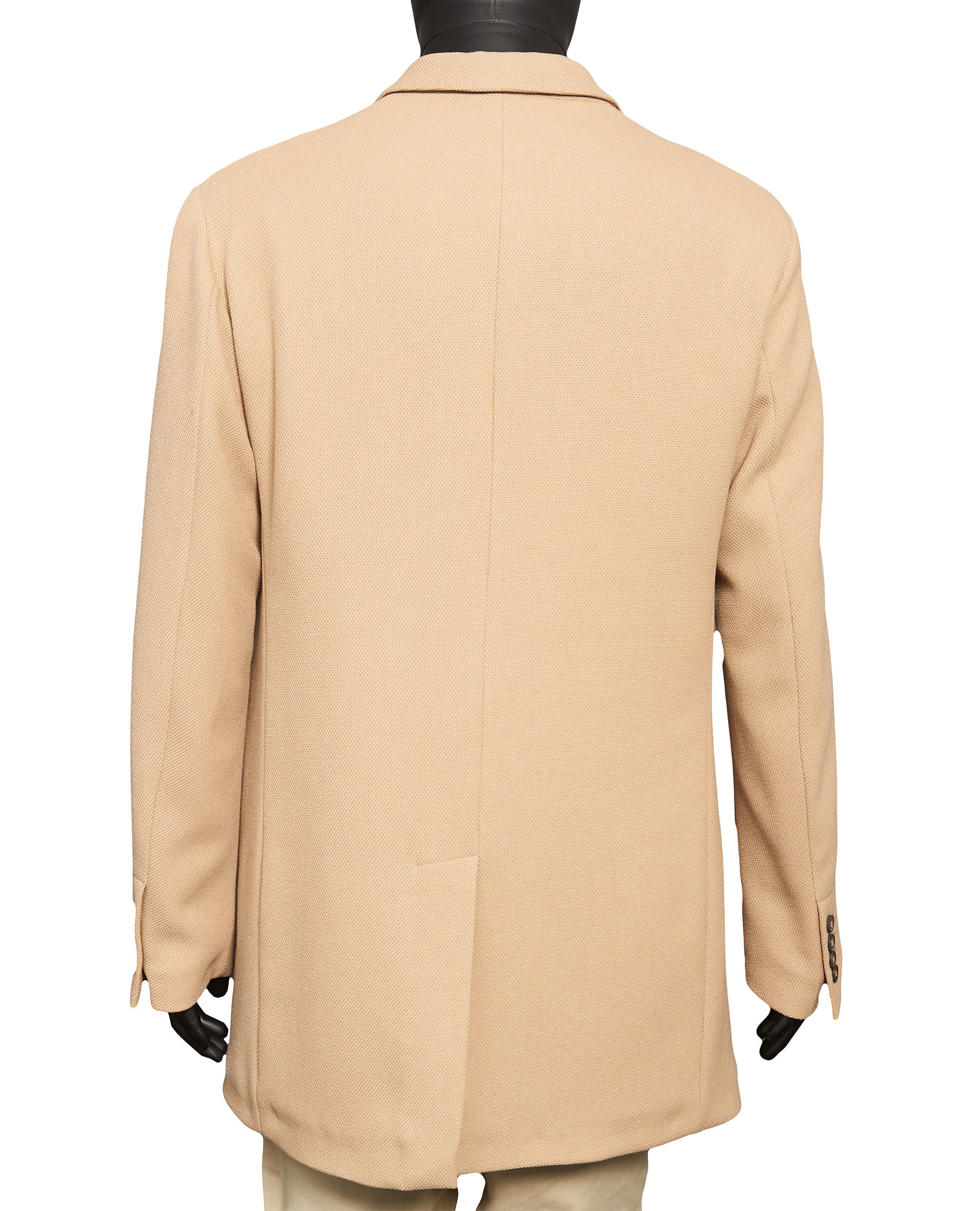 3-BUTTON TWILL OVERCOAT